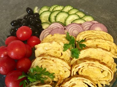 Omelet met aardappel..